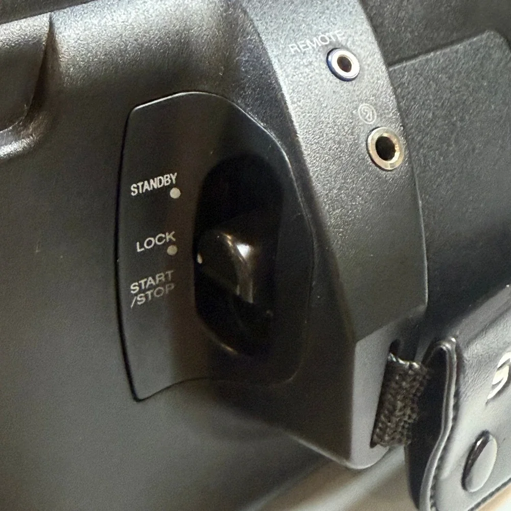 Vintage Sony CCD-F45 Video8 8mm Handycam Camcorder Powers On Case AC Adapter
